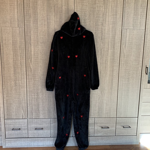 Victoria’s Secret Pink Cozy Teddy One-Piece Super Plush Hooded Onesie Pajamas - Picture 12 of 17